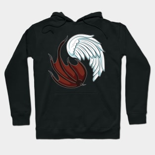 Yin-Yang x Angel x Devil Wings Hoodie